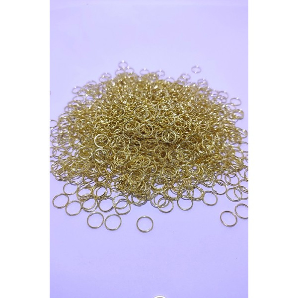 Platin Hediyelik (100 Gr) 8 mm Küçük Metal Sarı Renk Takı Halkası Malzemesi Küpe Kolye Bileklik Klipsi Kancası Oyun & Hobi Fiyatı