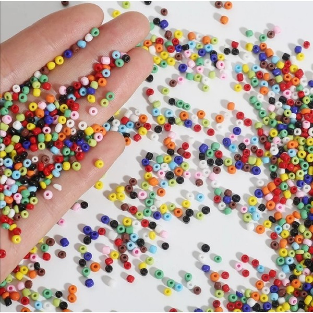 Platin Hediyelik 100 Gram 3 mm Karışık Renk Cam Kum Boncuk Oyun & Hobi Fiyatı