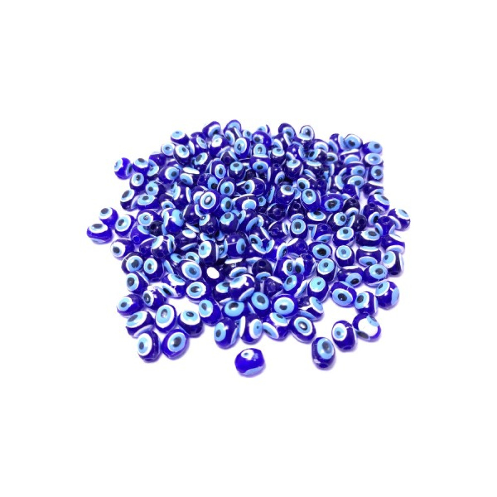 Platin Hediyelik Küçük Boy Delikli Oval Plastik Boyama Nazar Boncuk 100 g 7 mm Oyun & Hobi Fiyatı