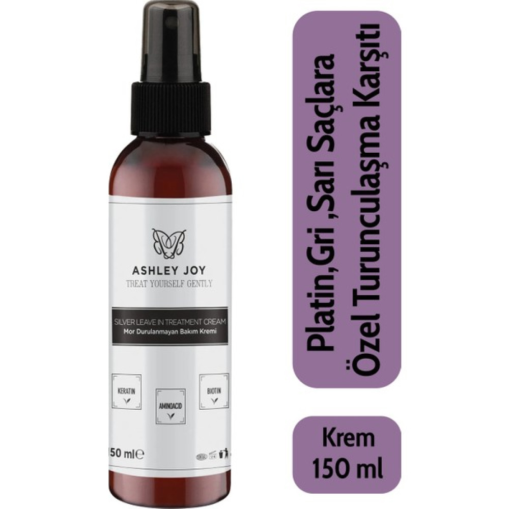 Platin,Sarı Saçlara Özel Turunculaşma Karşıtı Keratin İçeren Durulanmayan Mor Saç Bakım Kremi150ml Saç Bakım Maskeleri & Serumlar & Spreyler Fiyatı