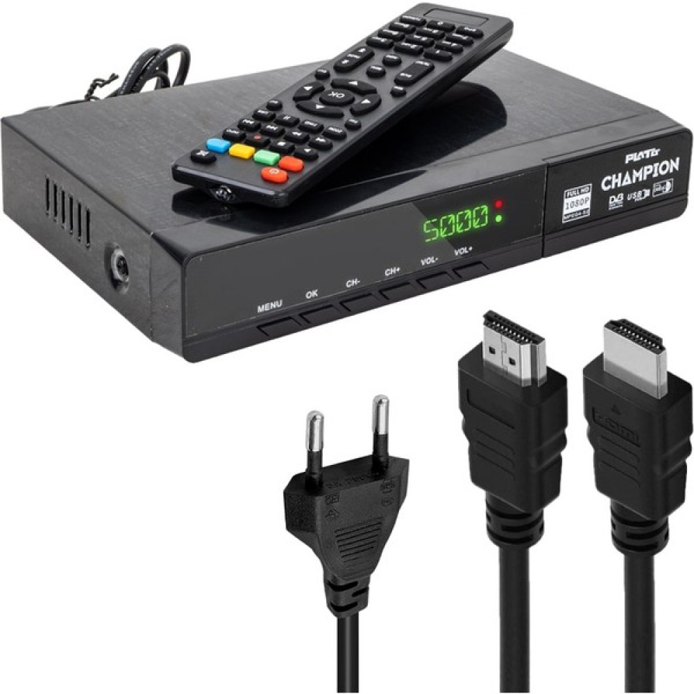 Plato Champion Kasalı Full Hd Uydu Alıcısı Scart + HDMI Çıkışlı Uydu Alıcıları Fiyatı