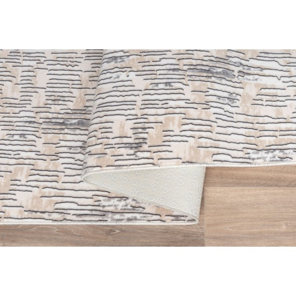 Plato Halı Yıkanabilir Kaymaz Tabanlı Kesme Rulo Halı Saçaklı Yolluk - Bej - 40 x 60 cm Yolluk Fiyatı