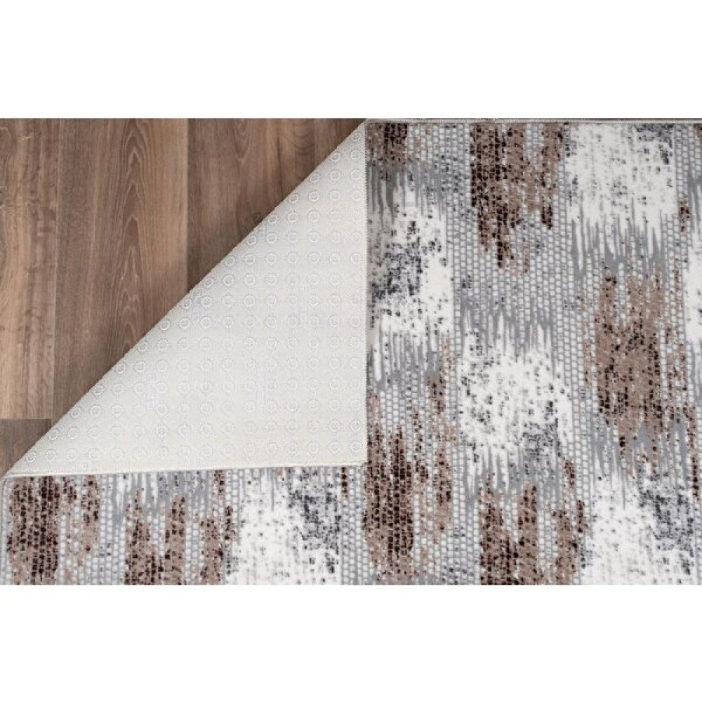 Plato Halı Yıkanabilir Kaymaz Tabanlı Kesme Rulo Halı Saçaklı Yolluk - Kahve - 100 x 100 cm Yolluk Fiyatı
