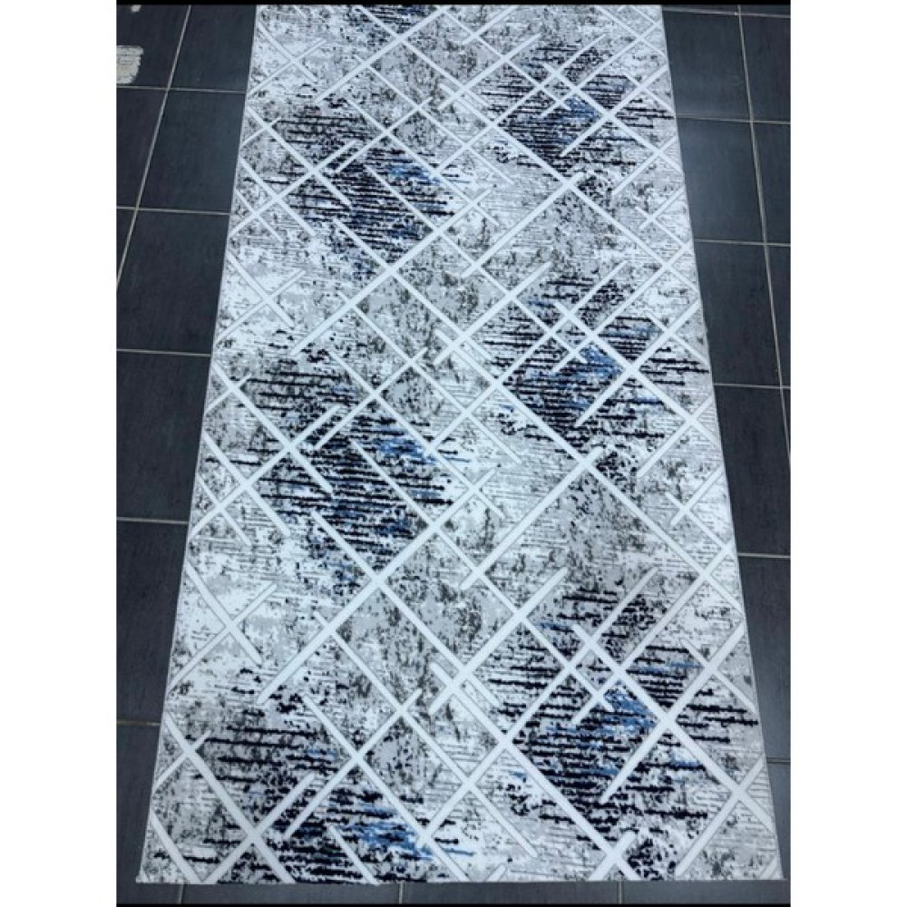 Plato Jel Kaymaz Taban Yıkanabilir Yumuşak Yüzey Kesme Halı Yolluk - Mavi - 120 x 475 cm Yolluk Fiyatı