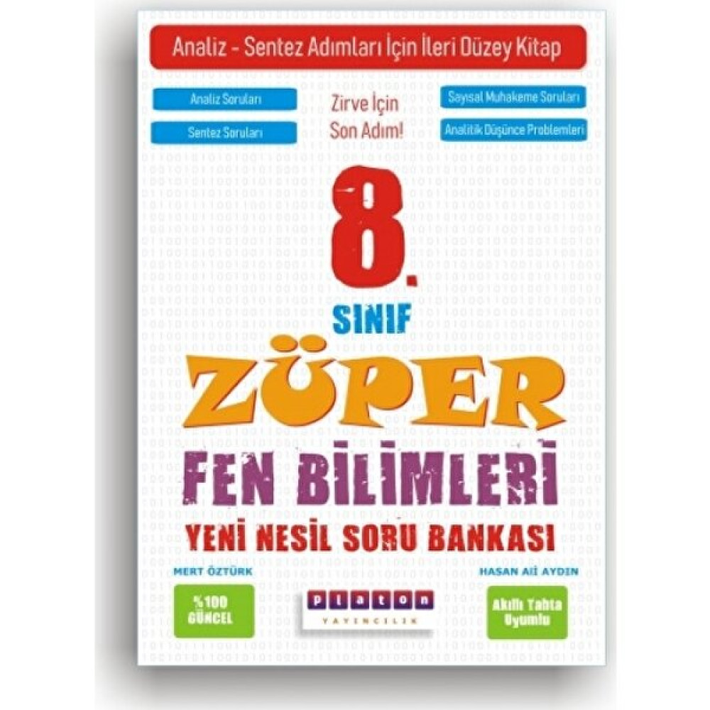 Platon Yayınları 8. Sınıf Züper Fen Bilimleri Yeni Nesil Soru Bankası Ders Sınav Kitapları Fiyatı