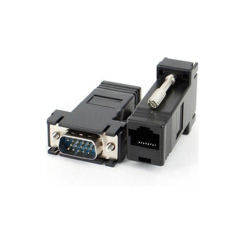 Platoon Cat6 VGA Extender Cat5 VGA Extender Internet Kablosu ile VGA Uzatma Bilgisayar Çevirici ve Adaptörü Fiyatı