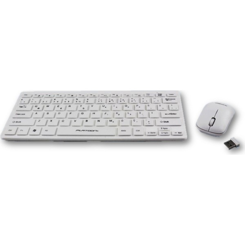 Platoon Pl-395 Beyaz Renk Kaliteli Mini Kablosuz Klavye Mouse Set Klavye - Mouse Fiyatı