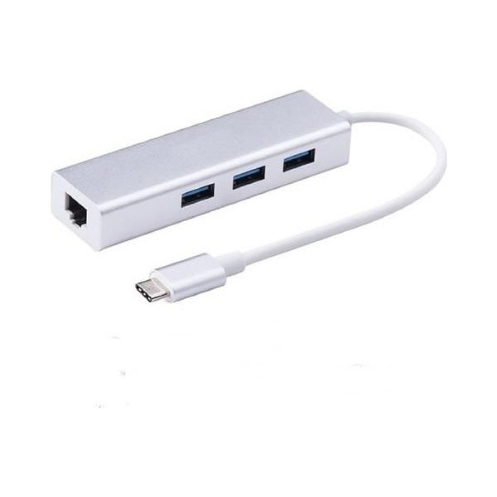 Platoontype-C 3 Port Usb Çoklayıcı Hub + Rj 45 Ethernet Port Çevirici Bilgisayar Çevirici ve Adaptörü Fiyatı