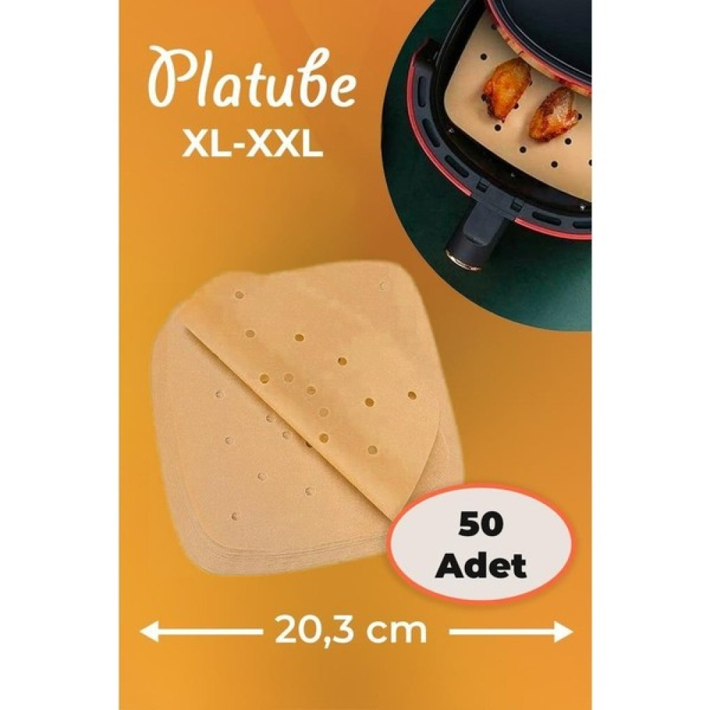 Platube Pişirme Kağıdı 50 Adet Kare Delikli Airfryer Yagli Kagit Xiaomi Philips Tüm Markalara Uyumlu Pişirme Kağıdı Fiyatı
