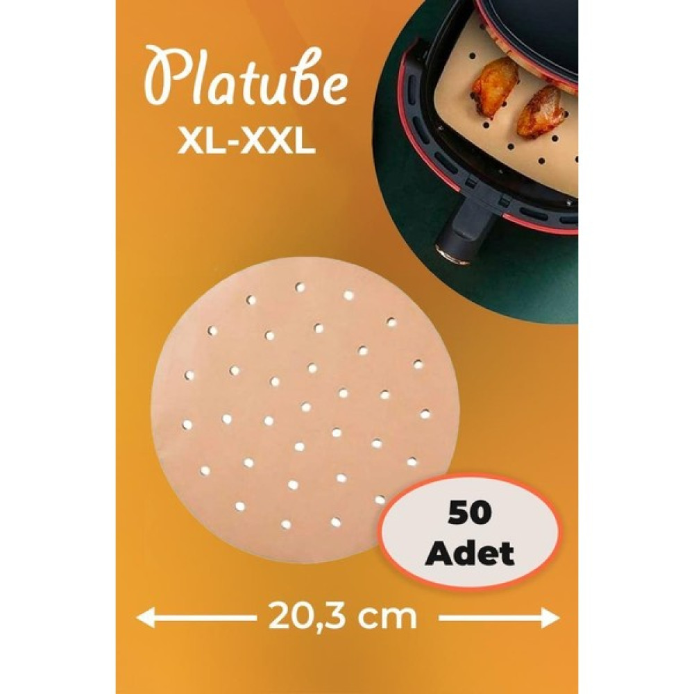 Platube Pişirme Kağıdı 50 Adet Yuvarlak Delikli Airfryer Yagli Kagit Xiaomi Philips Tüm Markalara Uyumlu Pişirme Kağıdı Fiyatı