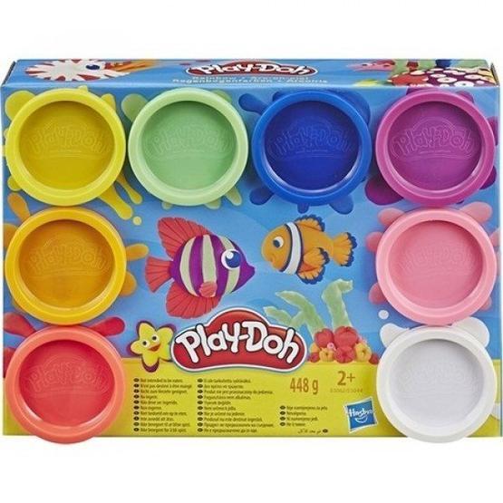 Play Doh E5044-E5062 Gökkuşağı Renkleri 8'li Hamur