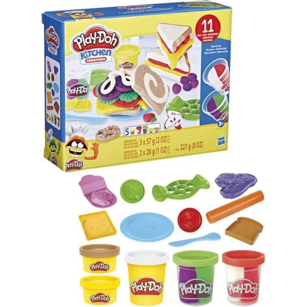 Play-Doh Eğlenceli Mutfağım Sandviç Seti E7253-F5746 Eğitici Oyuncak Fiyatı