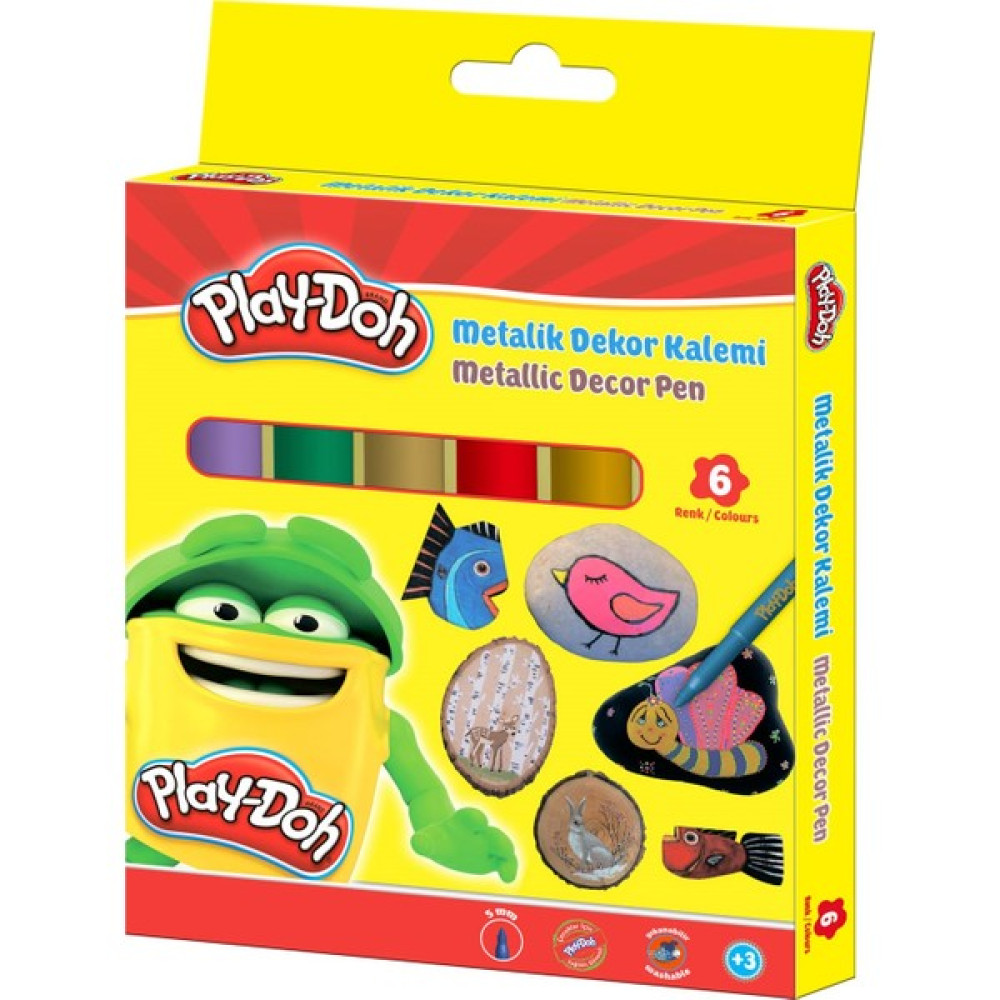 Play-Doh Keçeli Kalem 6 Renk Metalik Oto Boyaları Fiyatı