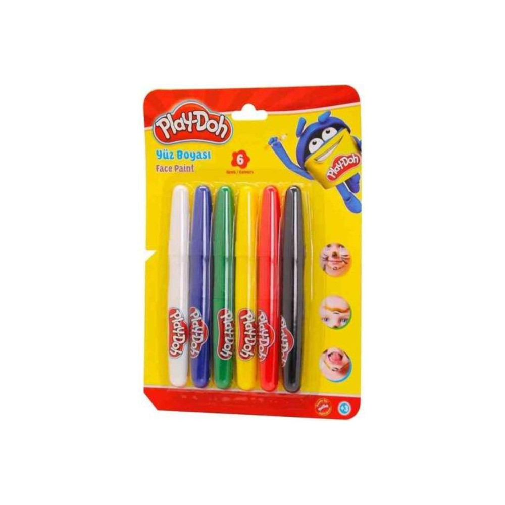 Play Dooh Play-doh Yüz Boyası 6 Renk 120 Mm. Play-yu001 Yardımcı Malzeme Fiyatı