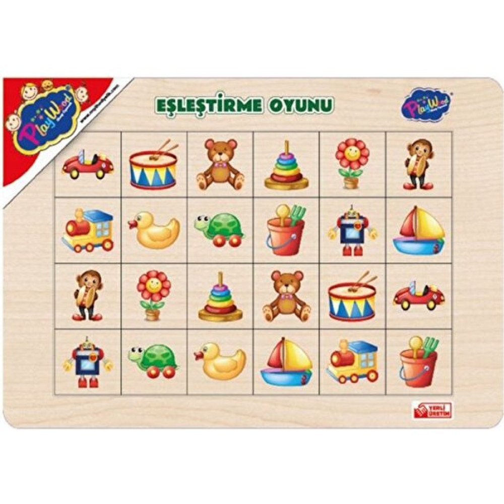 Play Wood +3 Yaş Ahşap Eğitici Eşleştirme Oyunu Karışık Bebek Oyuncakları Fiyatı