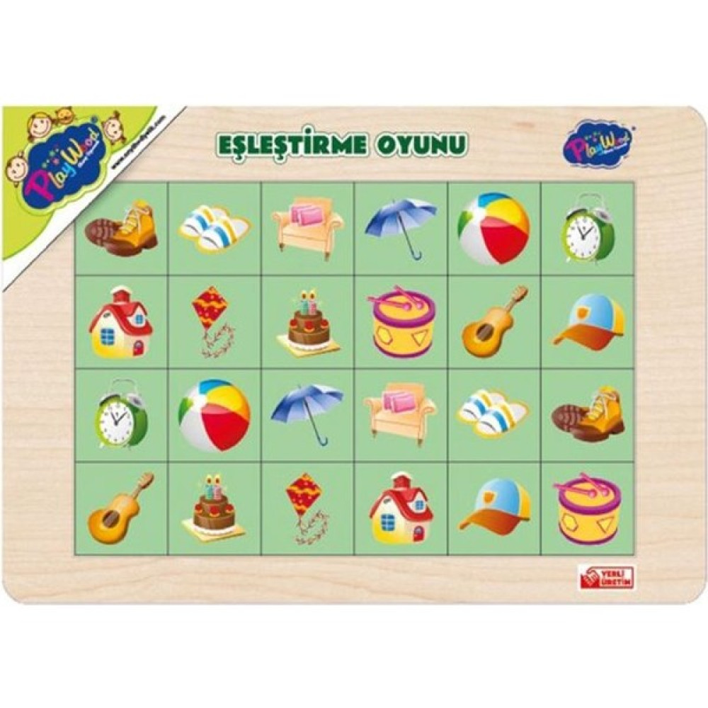 Play Wood +3 Yaş Ahşap Eğitici Eşleştirme Oyunu Oyuncak 2 ONY269 (Playwood) Bebek Oyuncakları Fiyatı