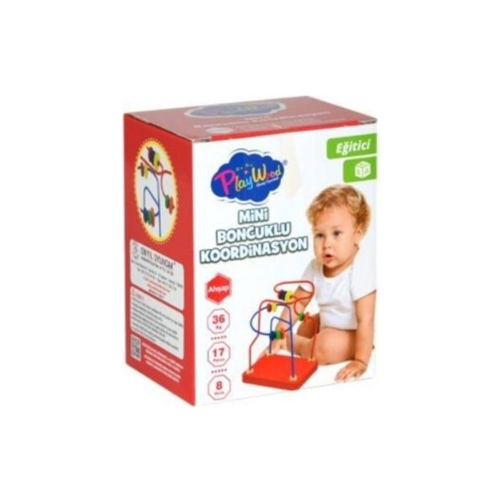 Play Wood Ahşap Mini Boncuklu Koordinasyon - Renkli Bebek Oyuncakları Fiyatı