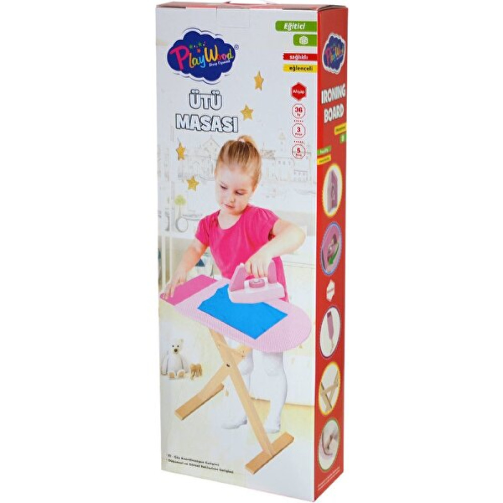 Play Wood ONY-383 Playwood Ahşap Ütü Masası Seti-Onyıl Oyuncak Fiyatı