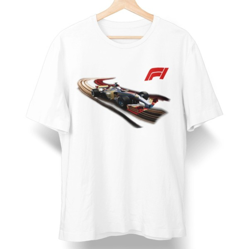 Playbackmoda Tasarım Formula 1 Logo Baskılı T-Shirt Erkek T-shirt Fiyatı