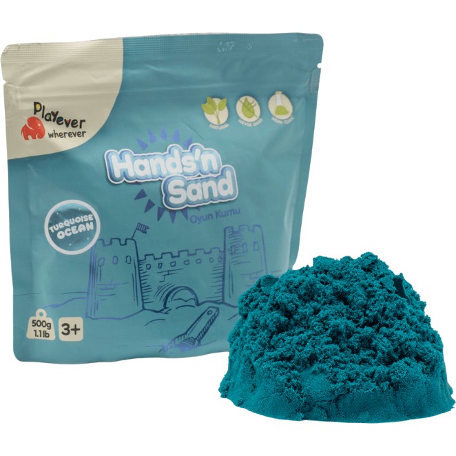 Playever Hands'n Sand Doğal Oyun Kumu 500GR - Mavi Diğer Fiyatı