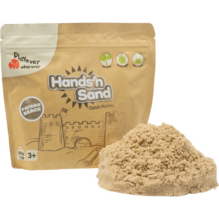 Playever Hands'n Sand Doğal Oyun Kumu 500gr - Naturel Oyun Hamuru & Kil Fiyatı