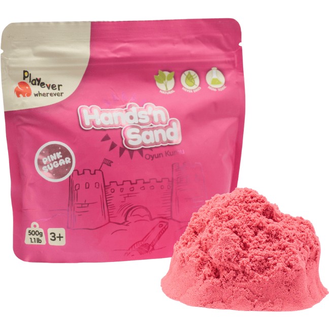 Playever Hands'n Sand Doğal Oyun Kumu 500GR - Pembe Diğer Fiyatı