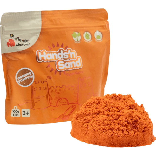Playever Hands'n Sand Doğal Oyun Kumu 500gr - Turuncu Oyun Hamuru & Kil Fiyatı