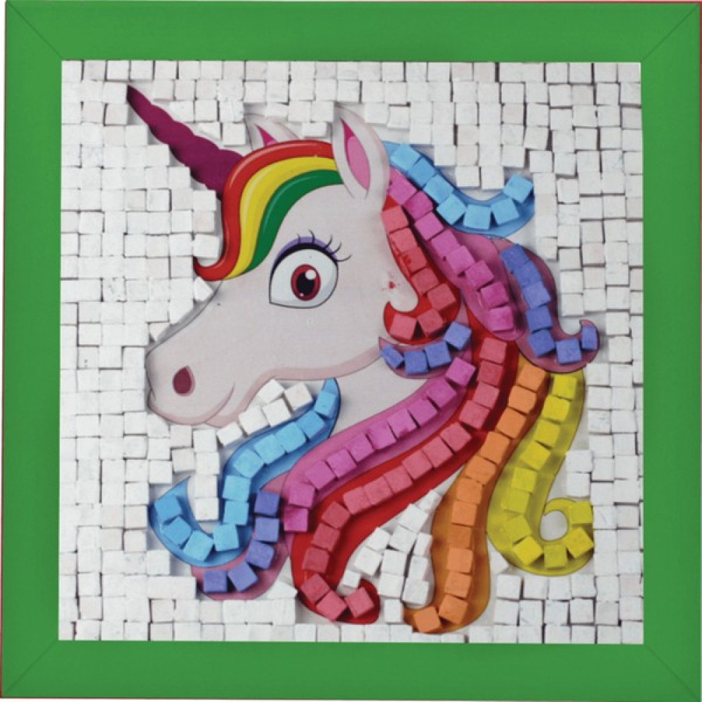 Playever Mozaik Sanat Seti - Unicorn (Ahşap çerçeveli) Eğitici Oyuncak Fiyatı