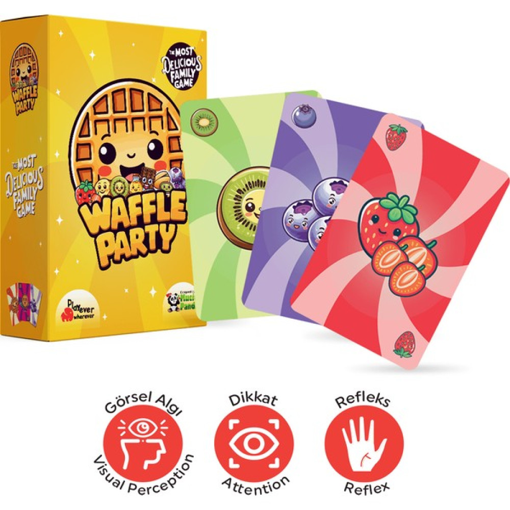 Playever Waffle Party, Okul Öncesi Dikkat, Görsel Algı ve Refleks Geliştiren Kart Oyunu (4-7 Yaş) - Renkli Eğitici Oyuncak Fiyatı