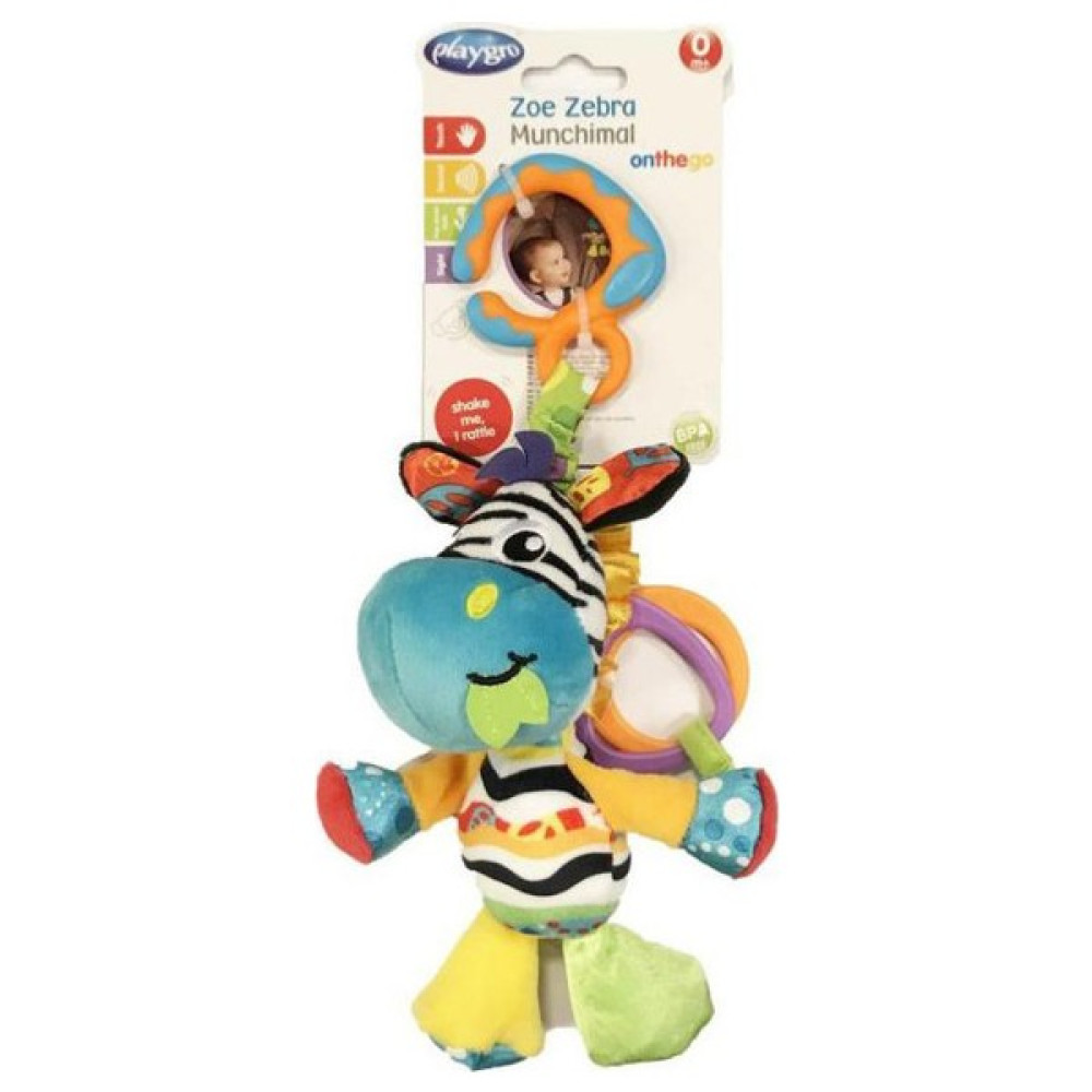Playgro Munchimal Peluş Aktivite Oyuncağı Zebra 0+Ay Bebek Oyuncakları Fiyatı