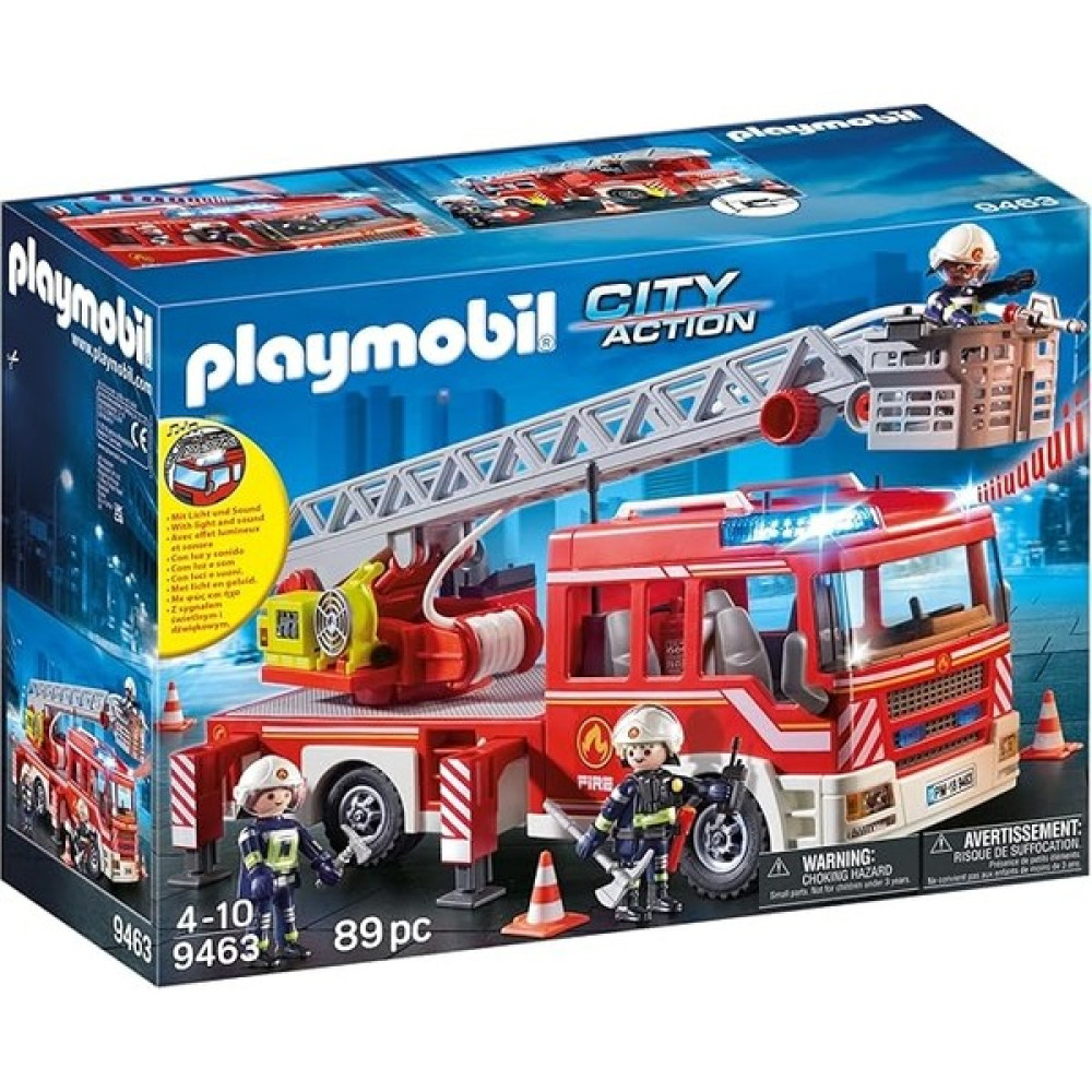 Playmobıl City Action 9463 Işıklı ve Sesli, Merdivenli Itfaiye Aracı, 5 Yaşından Itibaren - Araba Oto Boyaları Fiyatı