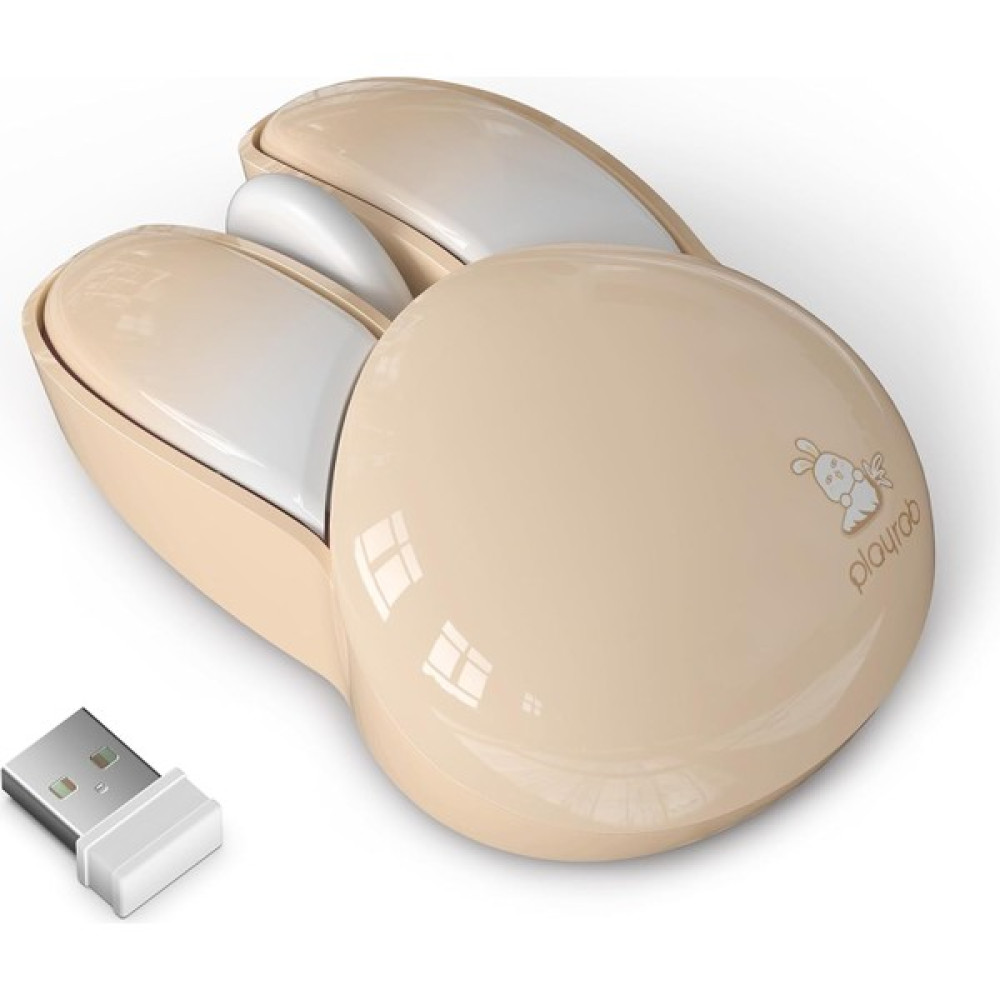 Playrab Mofii Wireless Mouse Renkli Tavşan Tasarım Kablosuz Sessiz Bilgisayar Notebook Laptop Için Fare USB Nano Receiver Mouse Tak Çalıştır 9.2cm x 6cm - Kahverengi Oto Boyaları Fiyatı
