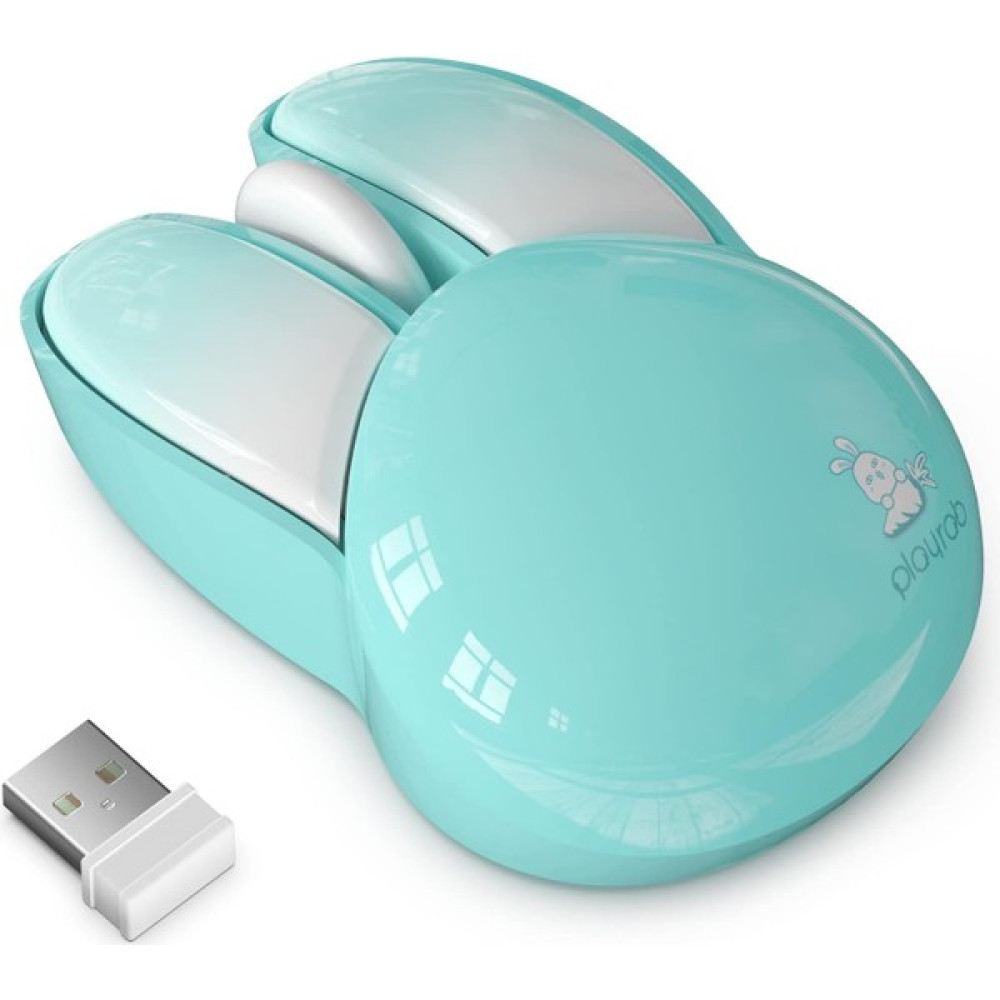 Playrab Mofii Wireless Mouse Renkli Tavşan Tasarım Kablosuz Sessiz Bilgisayar Notebook Laptop Için Fare USB Nano Receiver Mouse Tak Çalıştır 9.2cm x 6cm - Turkuaz Oto Boyaları Fiyatı