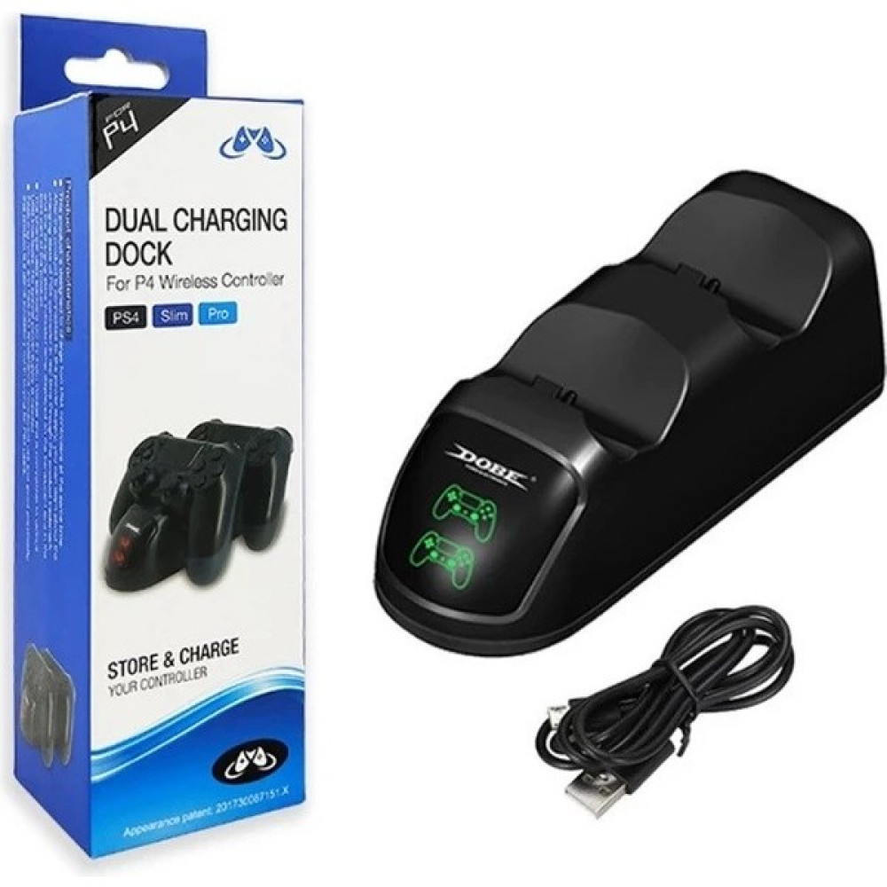 Playstation Ps4 TP4-889 Slım Pro Ps4 Şarj Doku Standı Çift USB Hızlı Şarj Standı Durum Göstergeli Chargıng Dock  - Siyah PlayStation 4 PS4 Oyunları Fiyatı