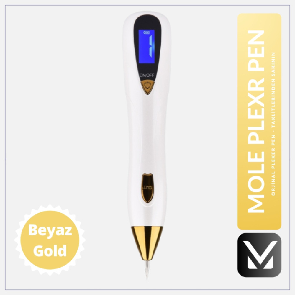 Plazma Pen Cil-Ben-Sigil Ve Leke Cikartma Cihazi. Mole Beyaz-Gri Plazma Pen 9Level Calisma Ayari Leke Kremi Fiyatı