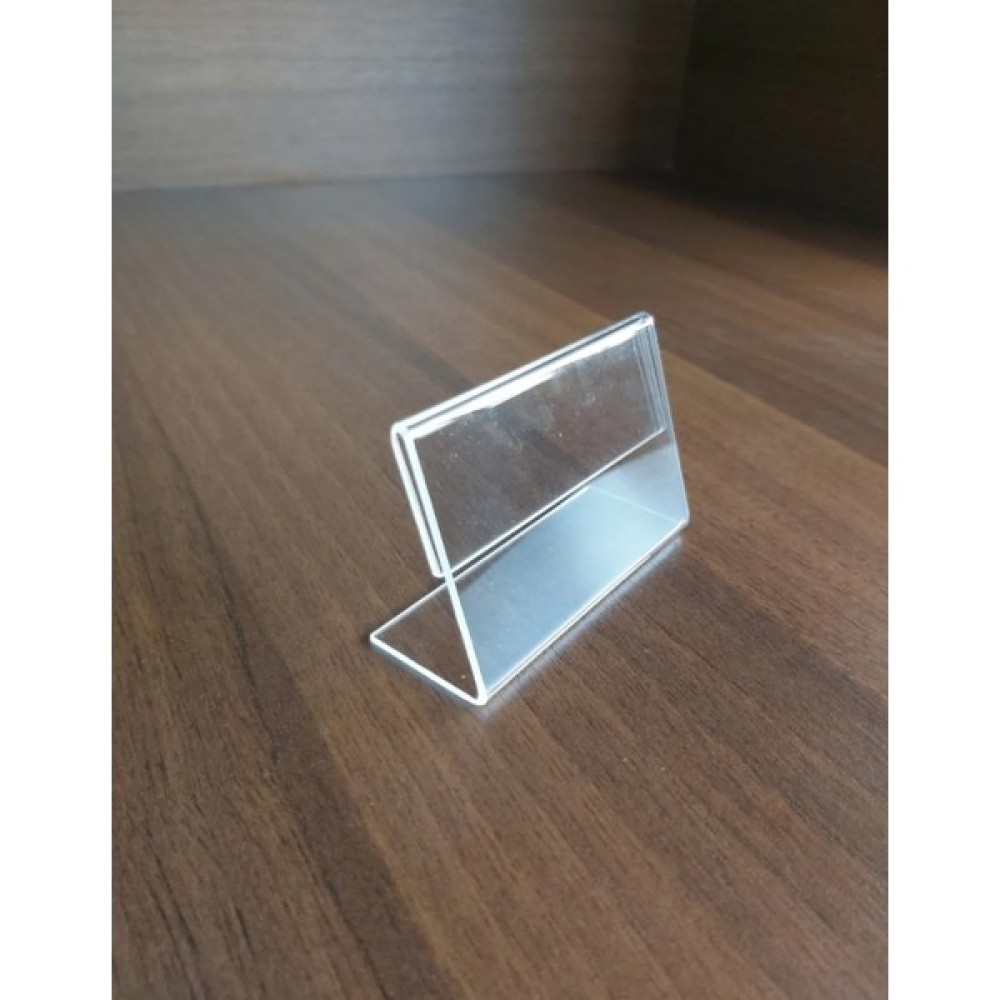 Pleksi Marketi 8X5CM Pleksi Fiyatlık ve Tanıtım Etiketliği ( 10 Adet ) - Şeffaf Sarf Tüketim Malzemeleri Fiyatı