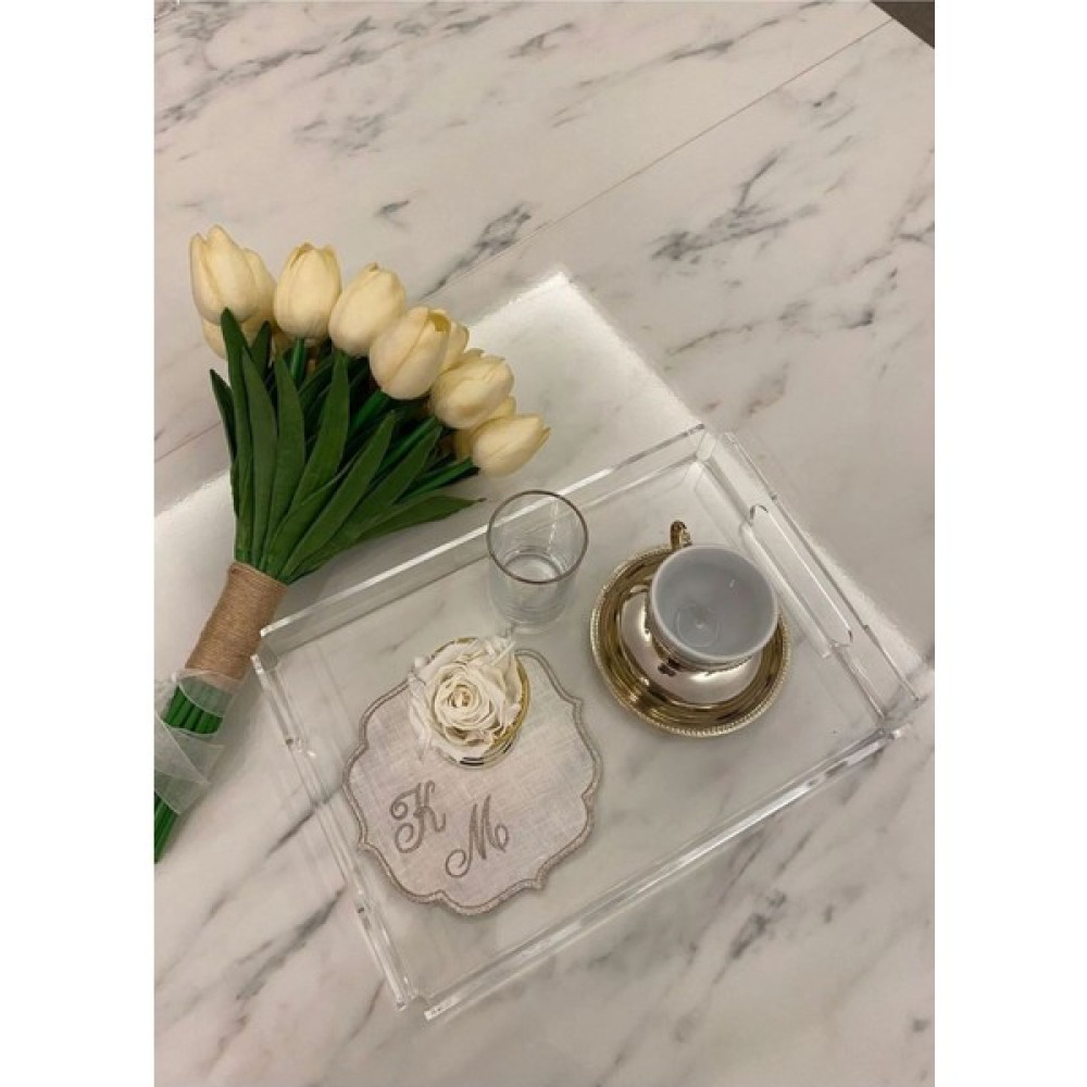 Pleksi Marketi Pleksi Sunum Tepsisi 35 X 25 Cm + 2 Adet Mini Tepsi Servis Tepsisi Fiyatı