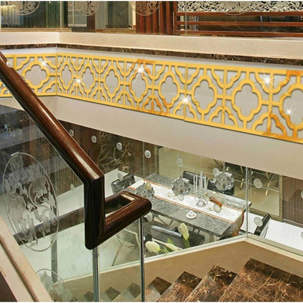 Pleksi Süs 10X Gold Motif Desenli 7X7CM Duvar Tavan Süsü Ayna Fiyatı