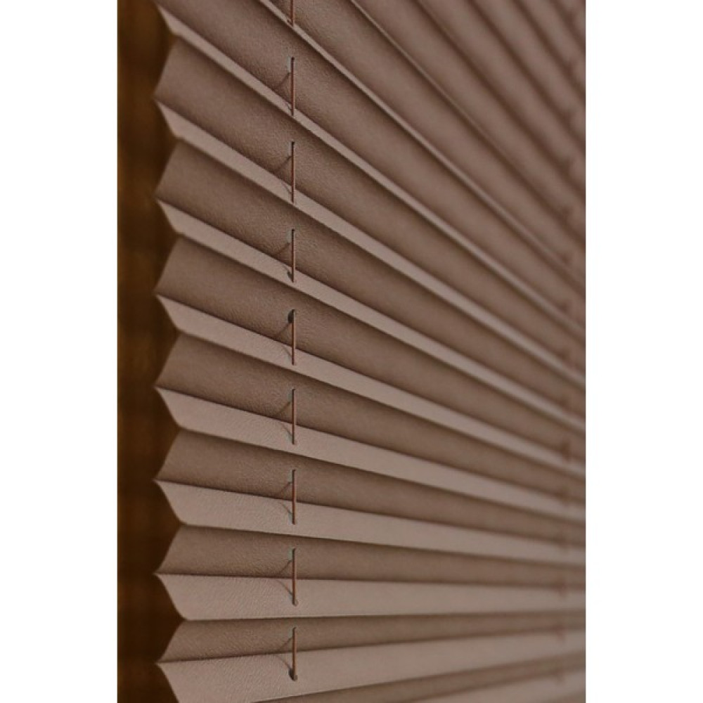 Plise Dekor Kahve Plise Perde Cam Balkon Perdesi (Vidalı Sistem) - 50 x 200 cm Stor Perde Fiyatı
