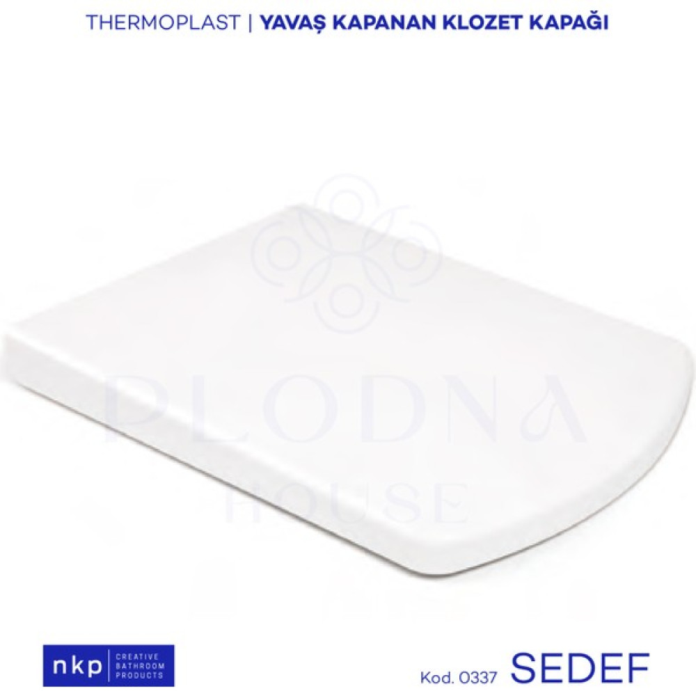 Plodna House Sedef Kare Yavaş Kapanan Klozet Kapağı - Beyaz Klozet Kapağı Fiyatı