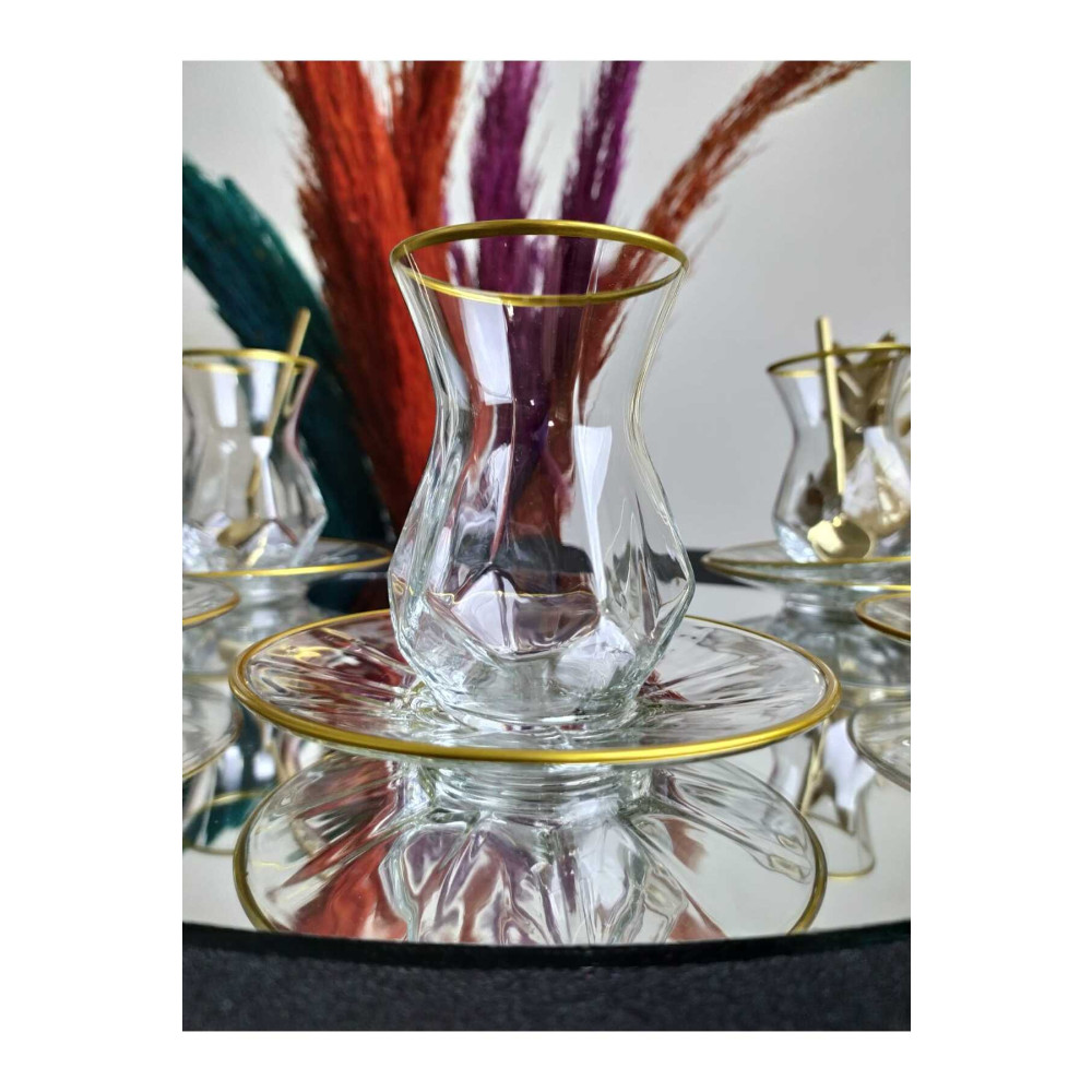 PLT Design Pazarötesi--çay Seti-yaldızlı Çay Seti-set- Lav Çay Seti - Alya Alya Fincan / Bardak / Kahve Takımı Fiyatı