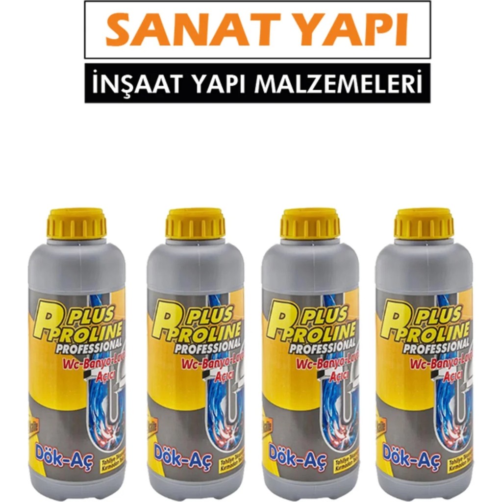 Plus Proline Dök Aç Lavabo Açıcı 2000 gr 4 Adet Diğer Fiyatı