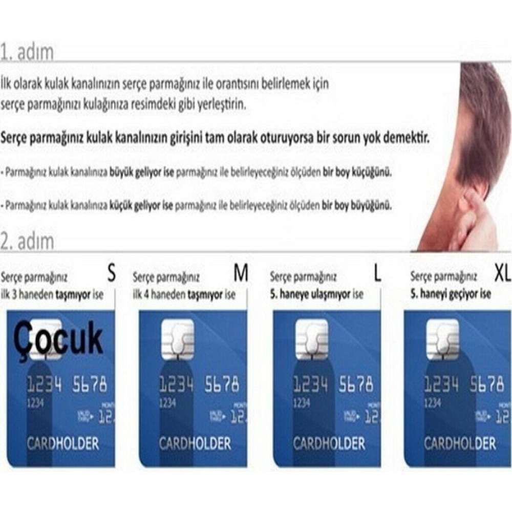 Plus White Otifleks Duş Kulak Tıkacı 2'li (Large) Oto Boyaları Fiyatı