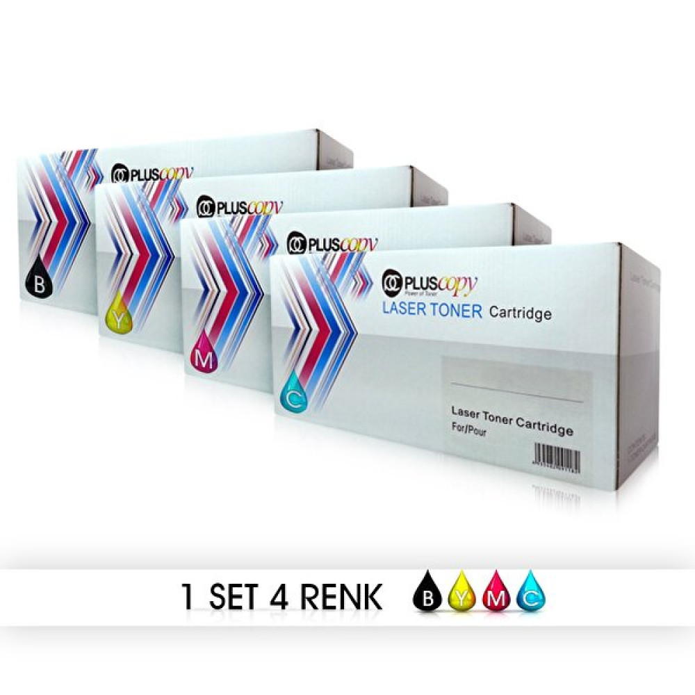 Pluscopy Canon CRG 729 / 329 4 Renk Muadil Toner Kartuşlar Fiyatı