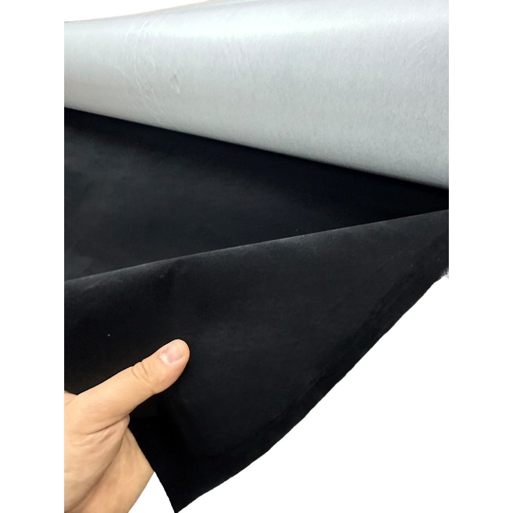 Plush Studio Yapışkanlı Süet Kadife Kumaş Siyah150CM x 100 cm Iz Yapmaz Kadife Kumaş, Ev Tekstili - 150 cm - 01-Siyah Kumaşlar Fiyatı