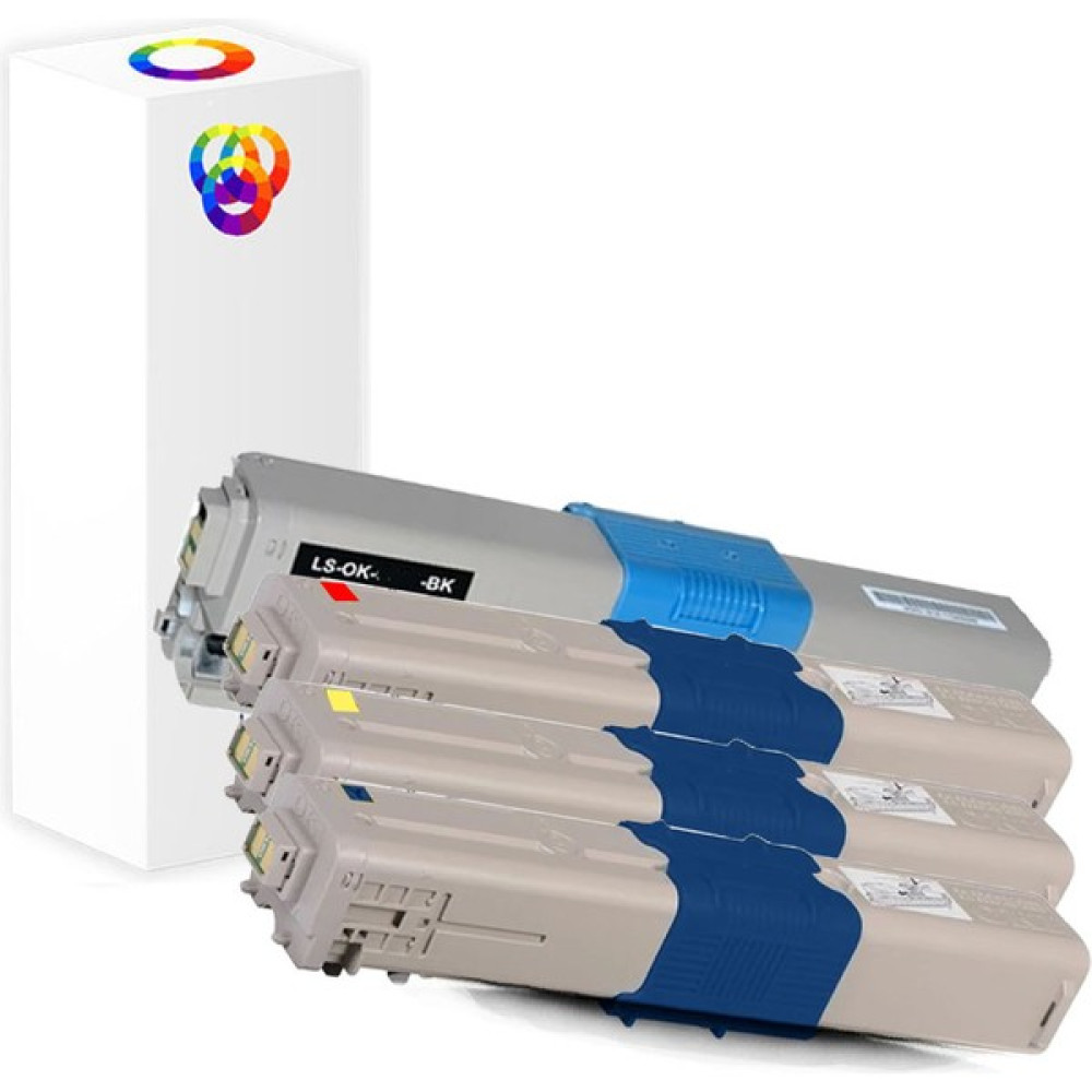 PlusPrint C301 Oki MC342 Muadil Toner 1 Takım 4 Renk A+Plus - Renkli Tonerler Fiyatı