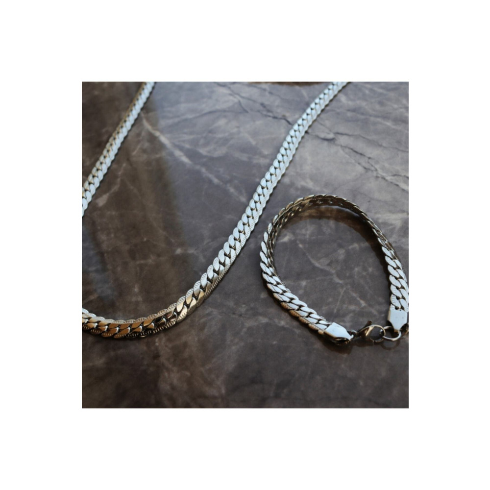 Plüton Design Çelik Snake Kolye & Bileklik Set Standart Beden Bijuteri Kolye Fiyatı