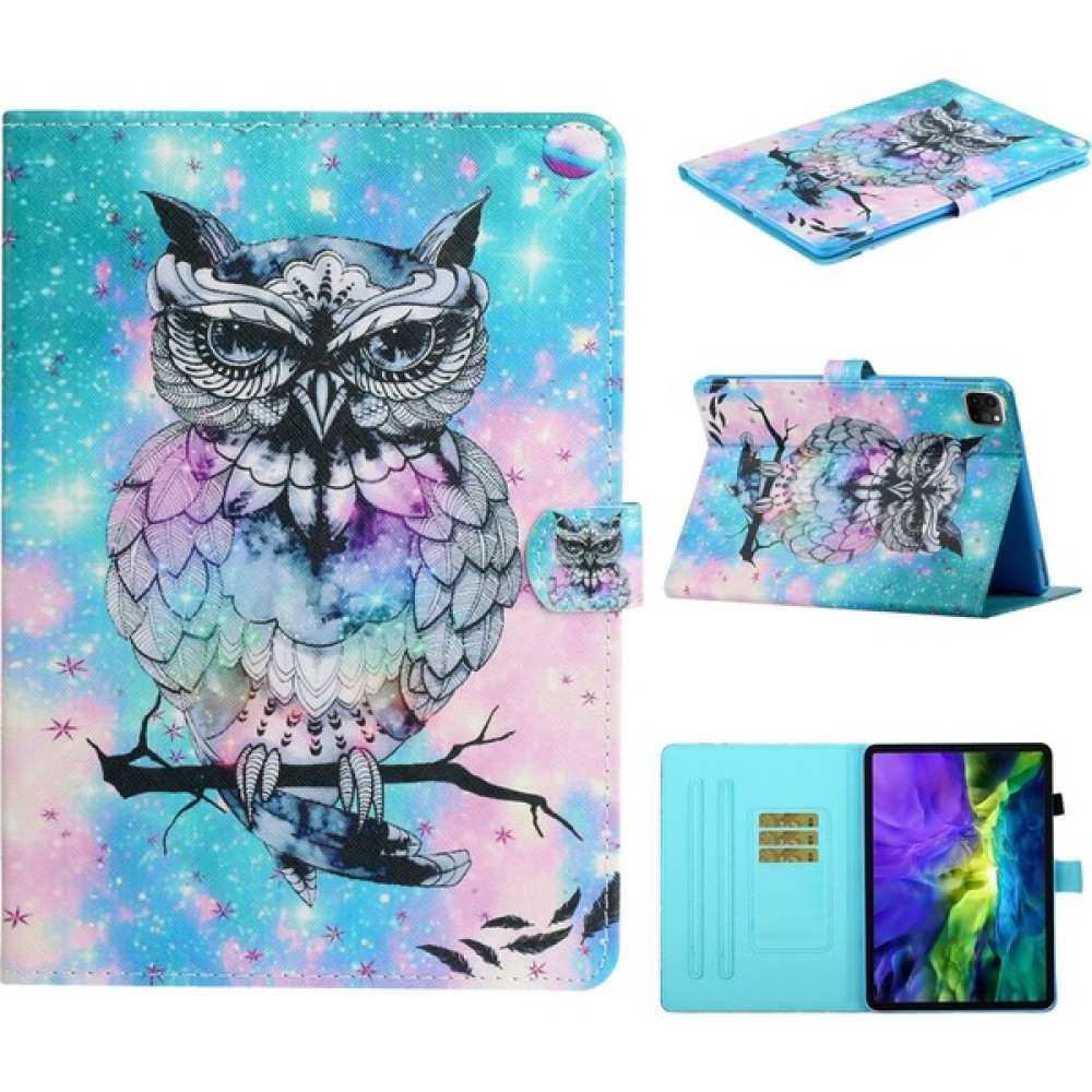 PLZ Shop Apple iPad Pro 11 Inç 2020 Için Deri Kılıf Baykuş (Yurt Dışından) - Renkli Tablet Kılıfı Fiyatı