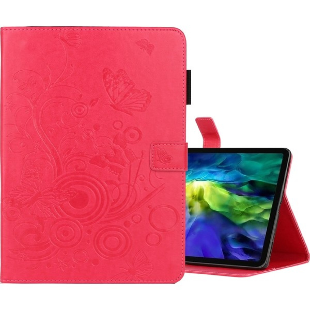 PLZ Shop Apple iPad Pro 11 Inç 2020 Için Deri Kılıf Kırmızı (Yurt Dışından) - Renkli Tablet Kılıfı Fiyatı