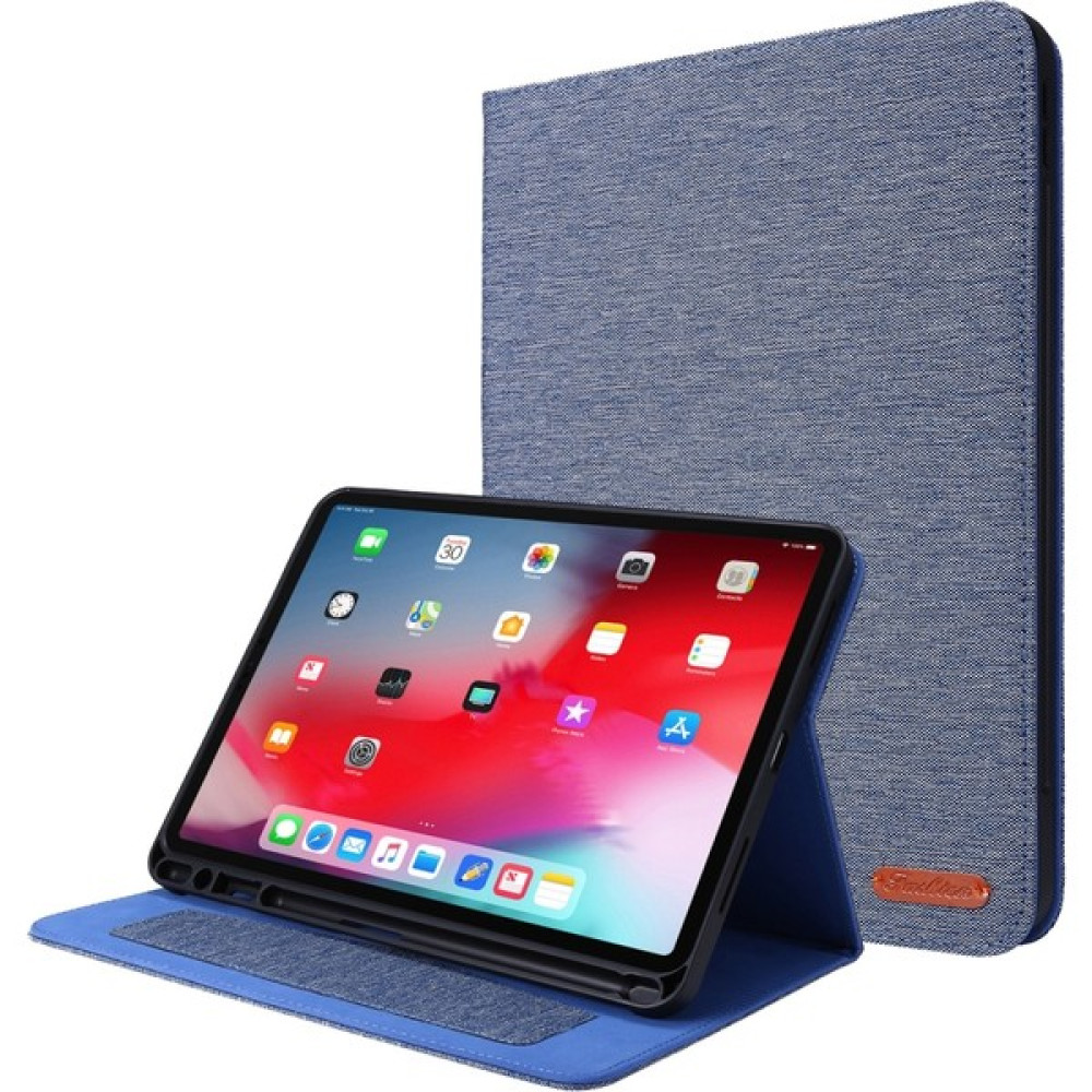 PLZ Shop Apple iPad Pro 11 Inç 2020 Için Deri Kılıf Koyu Mavi (Yurt Dışından) - Renkli Tablet Kılıfı Fiyatı